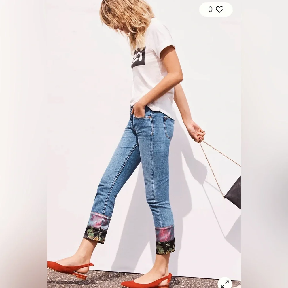 Anthropologie Pilcro Slim Boyfriend Jeans, Sz 26 - Picture 2 of 15